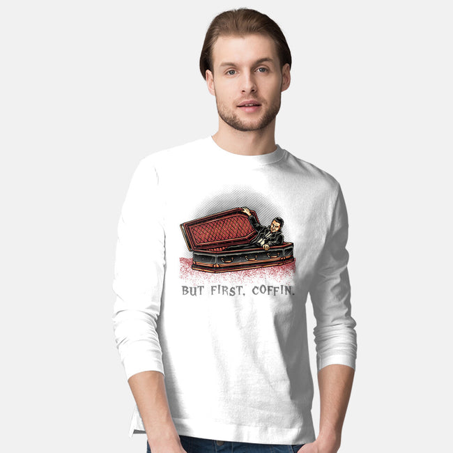 But Fist Coffin-Mens-Long Sleeved-Tee-glitchygorilla