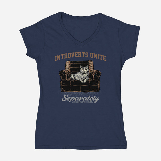 In Our Own Homes-Womens-V-Neck-Tee-glitchygorilla
