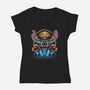 Channeling The Pirate In Me-Womens-V-Neck-Tee-glitchygorilla