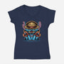Channeling The Pirate In Me-Womens-V-Neck-Tee-glitchygorilla