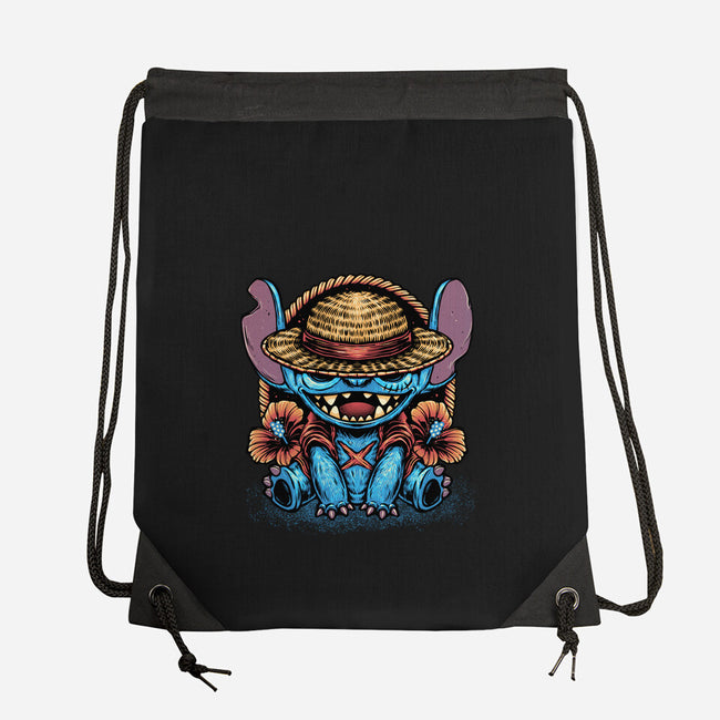 Channeling The Pirate In Me-None-Drawstring-Bag-glitchygorilla