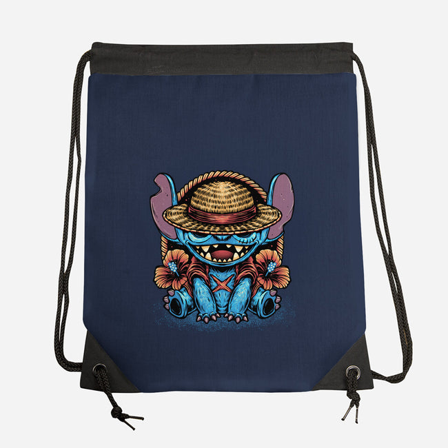 Channeling The Pirate In Me-None-Drawstring-Bag-glitchygorilla