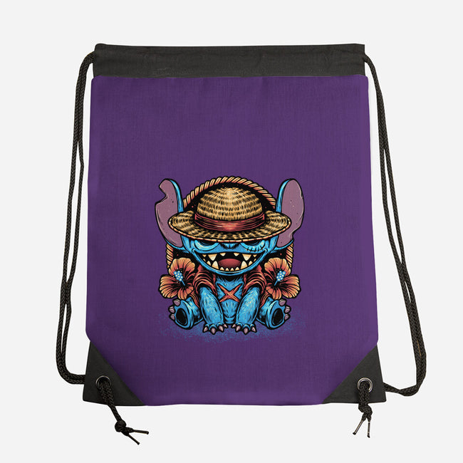 Channeling The Pirate In Me-None-Drawstring-Bag-glitchygorilla