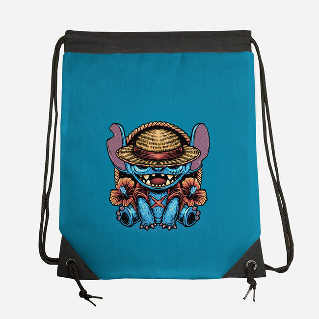Channeling The Pirate In Me-None-Drawstring-Bag-glitchygorilla