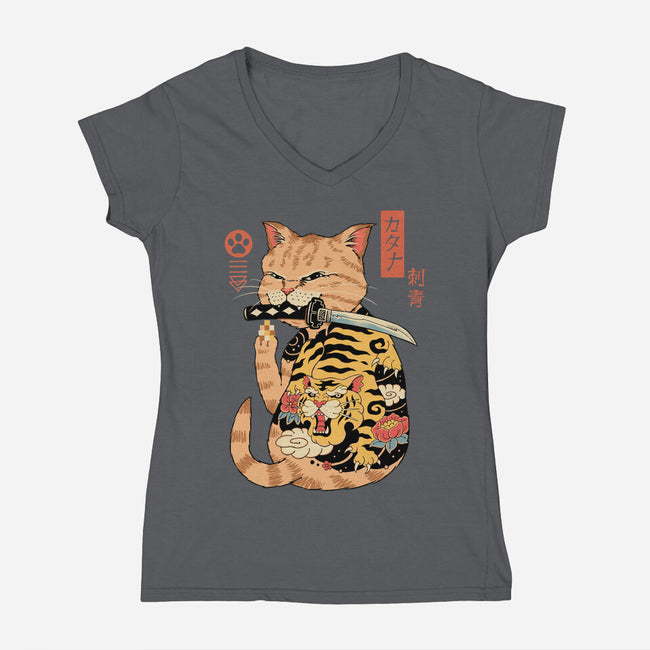 FU Catana-Womens-V-Neck-Tee-vp021
