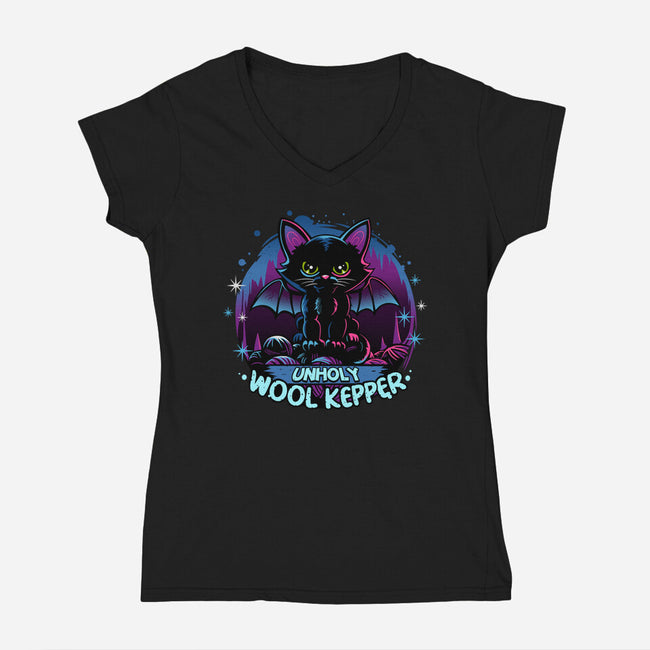 Wool Kepper-Womens-V-Neck-Tee-daobiwan
