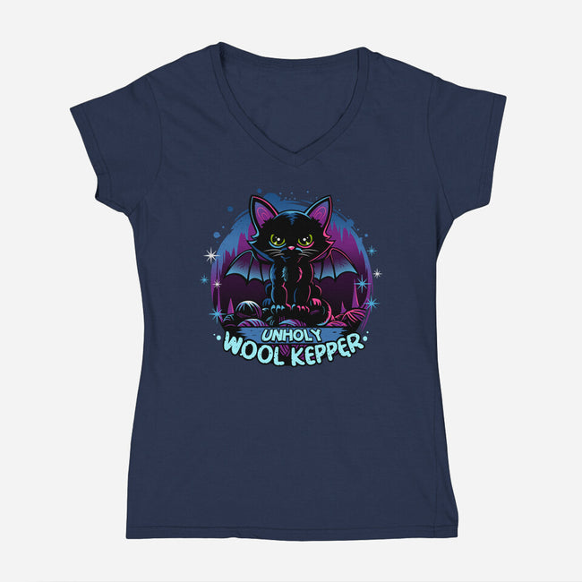 Wool Kepper-Womens-V-Neck-Tee-daobiwan
