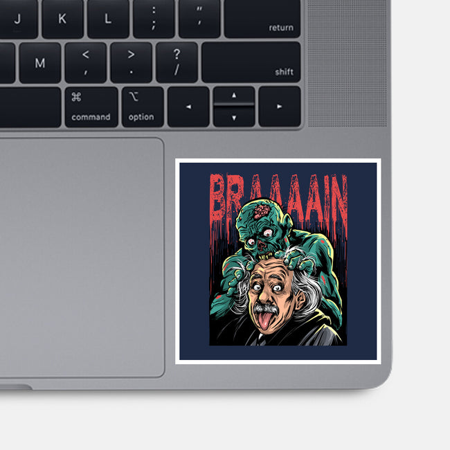 The Most Delicious Brain-None-Glossy-Sticker-zascanauta