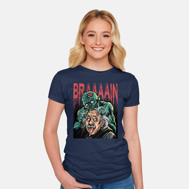 The Most Delicious Brain-Womens-Fitted-Tee-zascanauta