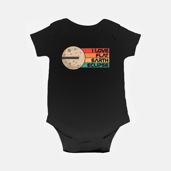 I Love Flat Earth Eclipse-Baby-Basic-Onesie-koalastudio
