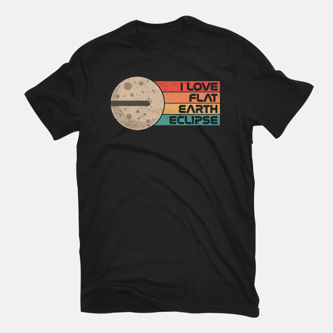 I Love Flat Earth Eclipse-Unisex-Basic-Tee-koalastudio
