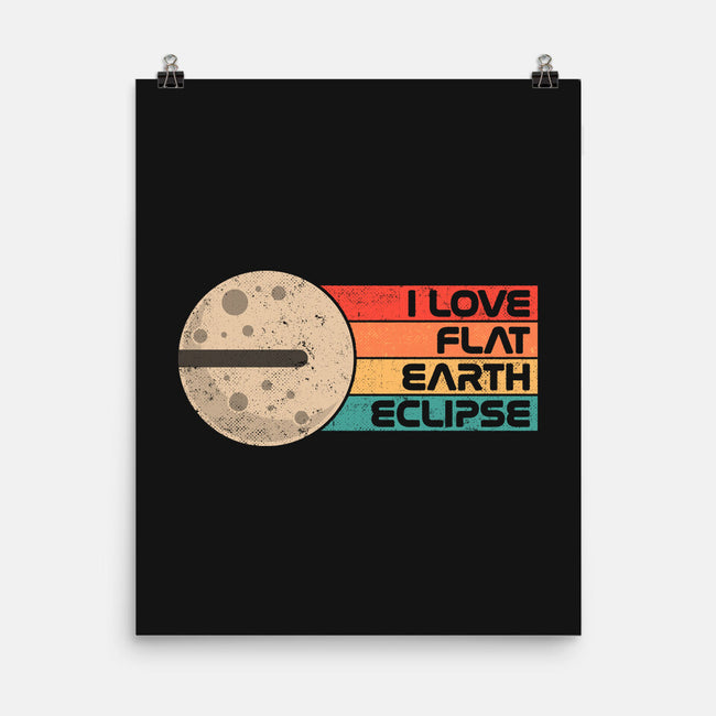 I Love Flat Earth Eclipse-None-Matte-Poster-koalastudio