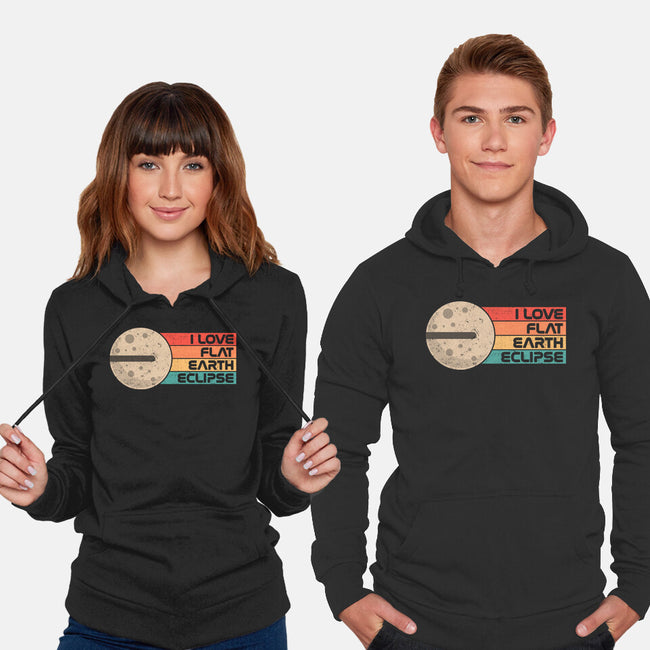 I Love Flat Earth Eclipse-Unisex-Pullover-Sweatshirt-koalastudio