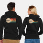 I Love Flat Earth Eclipse-Unisex-Zip-Up-Sweatshirt-koalastudio