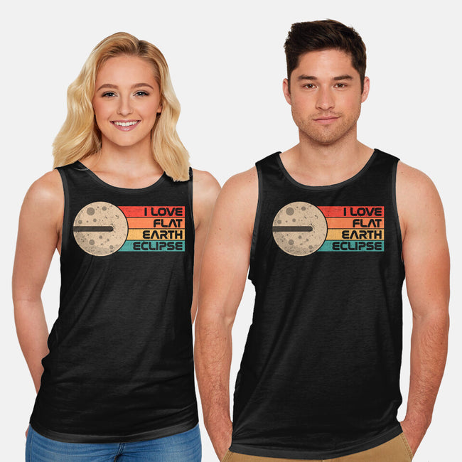 I Love Flat Earth Eclipse-Unisex-Basic-Tank-koalastudio