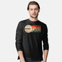 I Love Flat Earth Eclipse-Mens-Long Sleeved-Tee-koalastudio