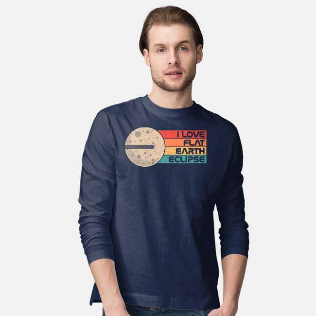 I Love Flat Earth Eclipse-Mens-Long Sleeved-Tee-koalastudio