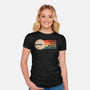 I Love Flat Earth Eclipse-Womens-Fitted-Tee-koalastudio