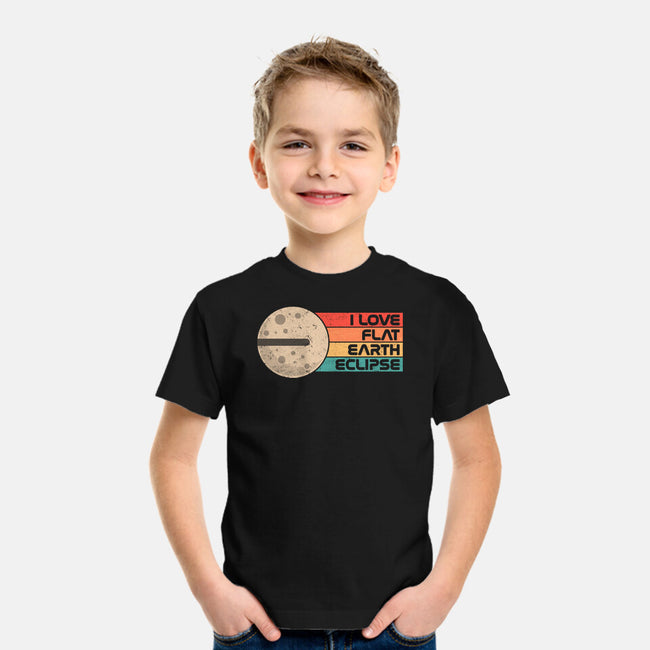 I Love Flat Earth Eclipse-Youth-Basic-Tee-koalastudio