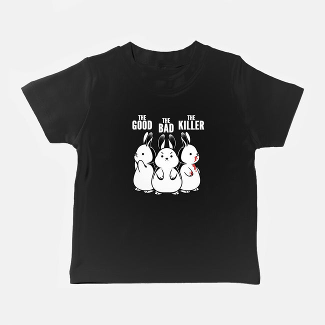 The Good The Bad And The Killer Rabbit-Baby-Basic-Tee-tobefonseca
