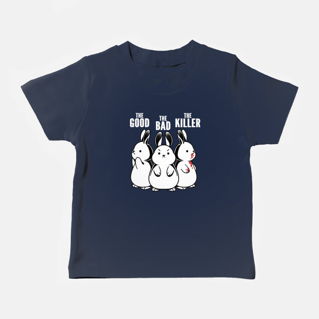 The Good The Bad And The Killer Rabbit-Baby-Basic-Tee-tobefonseca