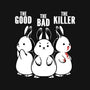 The Good The Bad And The Killer Rabbit-Unisex-Baseball-Tee-tobefonseca