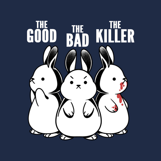 The Good The Bad And The Killer Rabbit-Unisex-Basic-Tee-tobefonseca