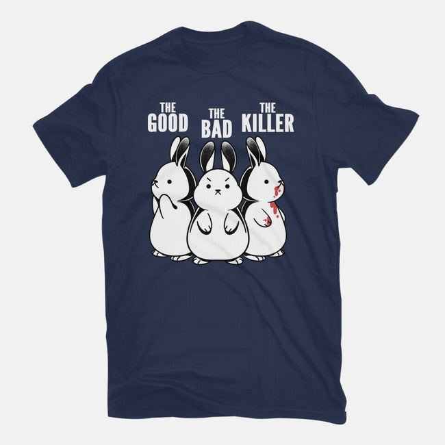 The Good The Bad And The Killer Rabbit-Womens-Basic-Tee-tobefonseca