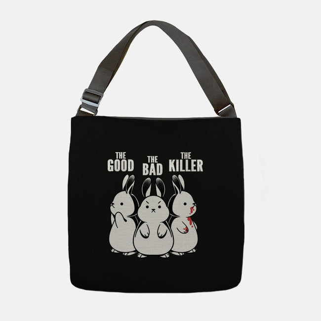 The Good The Bad And The Killer Rabbit-None-Adjustable Tote-Bag-tobefonseca