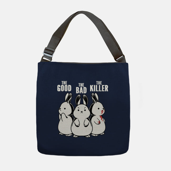 The Good The Bad And The Killer Rabbit-None-Adjustable Tote-Bag-tobefonseca
