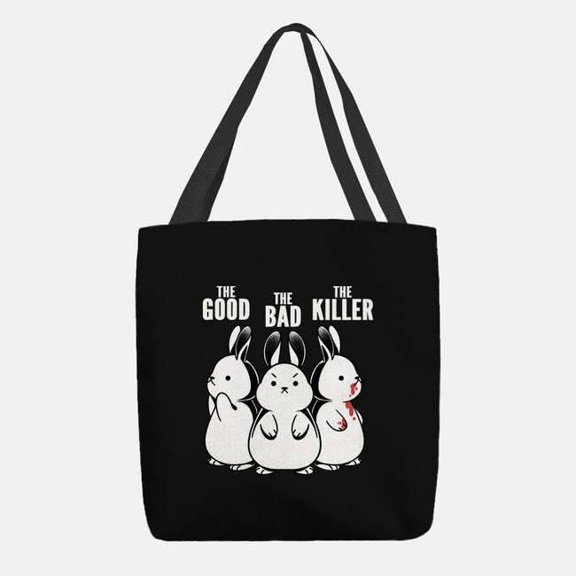 The Good The Bad And The Killer Rabbit-None-Basic Tote-Bag-tobefonseca