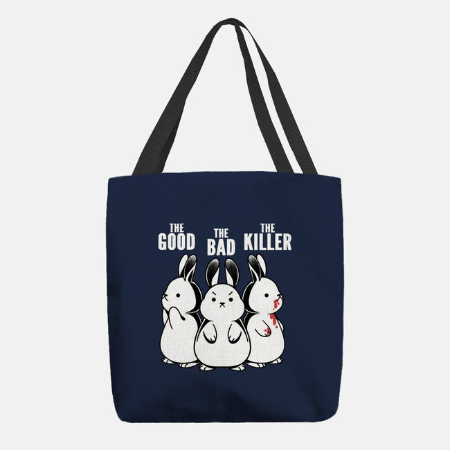 The Good The Bad And The Killer Rabbit-None-Basic Tote-Bag-tobefonseca