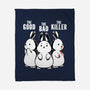 The Good The Bad And The Killer Rabbit-None-Fleece-Blanket-tobefonseca