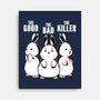 The Good The Bad And The Killer Rabbit-None-Stretched-Canvas-tobefonseca