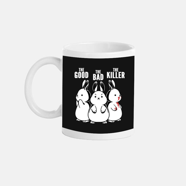 The Good The Bad And The Killer Rabbit-None-Mug-Drinkware-tobefonseca