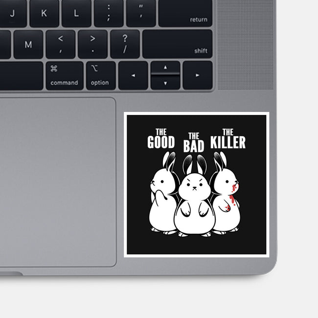 The Good The Bad And The Killer Rabbit-None-Glossy-Sticker-tobefonseca