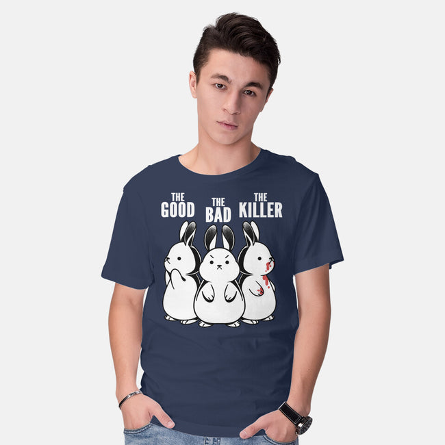 The Good The Bad And The Killer Rabbit-Mens-Basic-Tee-tobefonseca