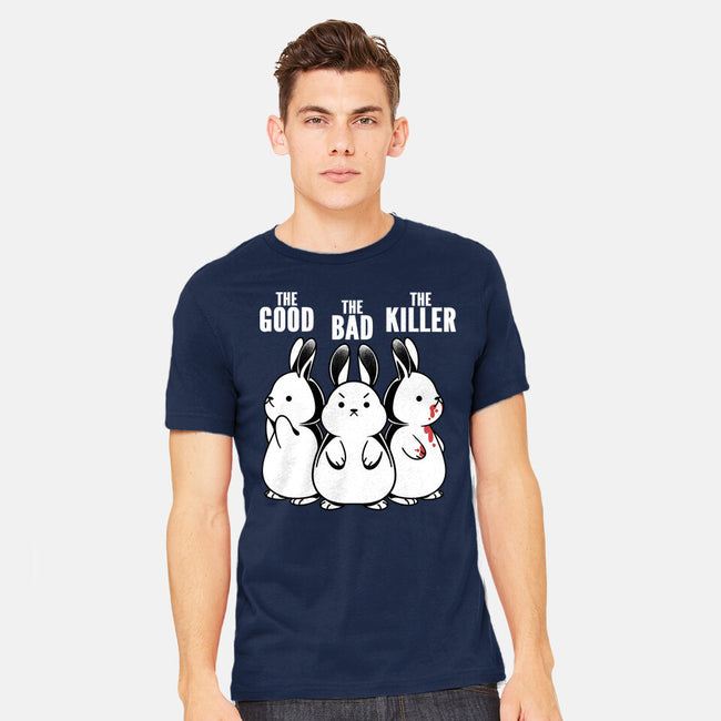 The Good The Bad And The Killer Rabbit-Mens-Heavyweight-Tee-tobefonseca