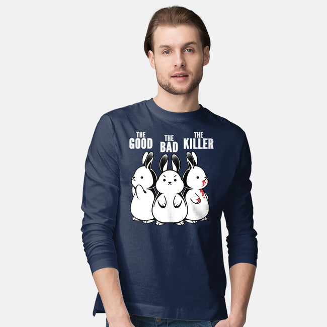 The Good The Bad And The Killer Rabbit-Mens-Long Sleeved-Tee-tobefonseca