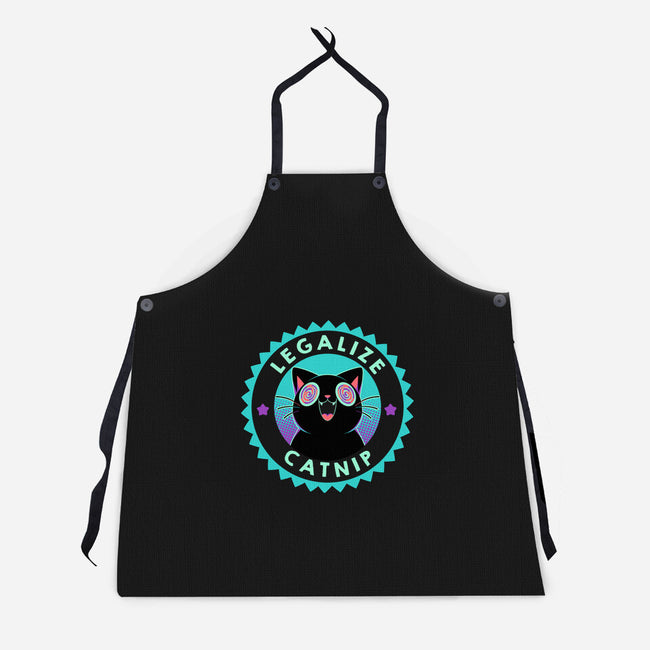 Legalize Catnip Psychedelic Kitten-Unisex-Kitchen-Apron-tobefonseca