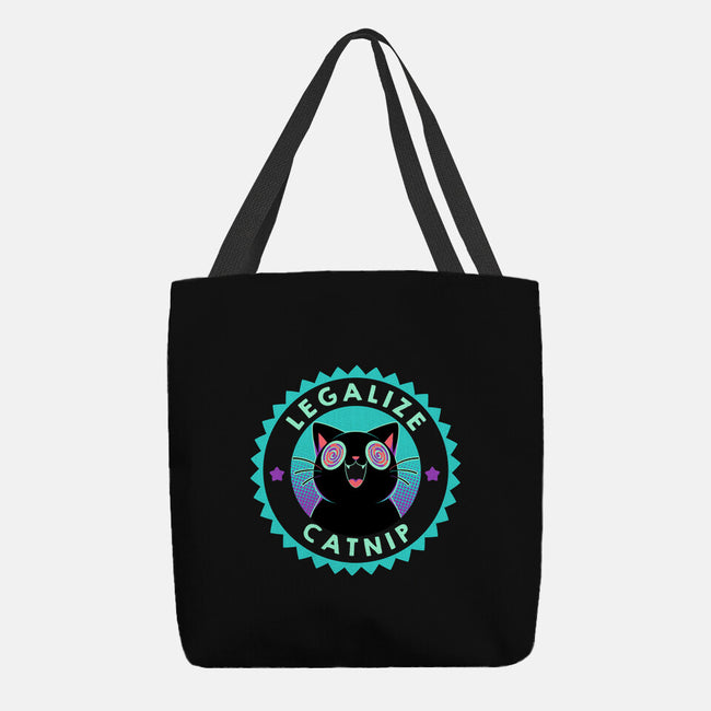 Legalize Catnip Psychedelic Kitten-None-Basic Tote-Bag-tobefonseca