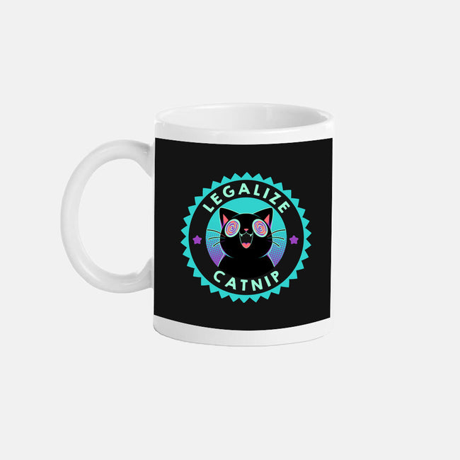 Legalize Catnip Psychedelic Kitten-None-Mug-Drinkware-tobefonseca