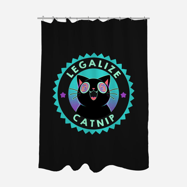 Legalize Catnip Psychedelic Kitten-None-Polyester-Shower Curtain-tobefonseca