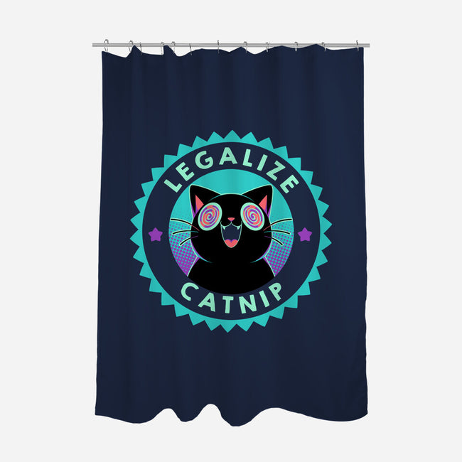 Legalize Catnip Psychedelic Kitten-None-Polyester-Shower Curtain-tobefonseca
