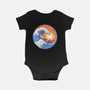 Kanagawa Wave Surfing Cat-Baby-Basic-Onesie-tobefonseca