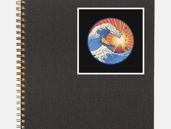 Kanagawa Wave Surfing Cat