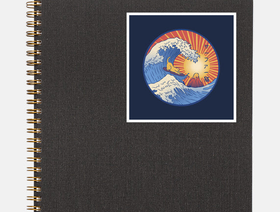 Kanagawa Wave Surfing Cat