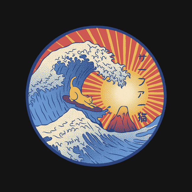 Kanagawa Wave Surfing Cat-Unisex-Crew Neck-Sweatshirt-tobefonseca