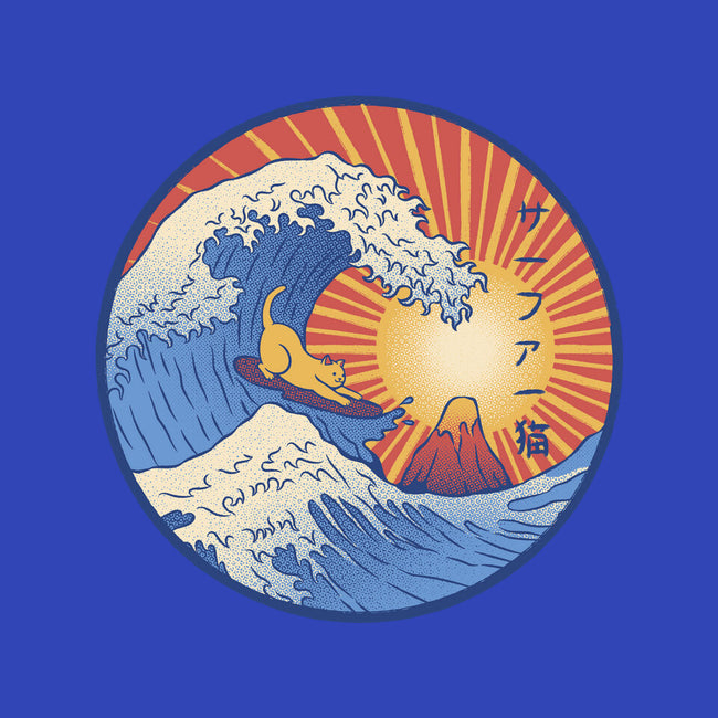 Kanagawa Wave Surfing Cat-None-Stretched-Canvas-tobefonseca