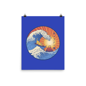 Kanagawa Wave Surfing Cat